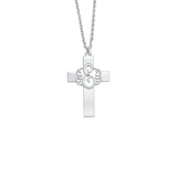 925 Sterling Silver Personalized Monogram Cross Pendant Necklace Adjustable 16”-20” - 925 Sterling Silver OEM And Customization