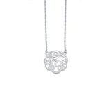 925 Sterling Silver Personalized Script Monogram Necklace- Adjustable 16”-20”