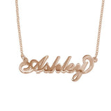 Copper/925 Sterling Silver Personalized Classic Name Necklace Adjustable 16”+2” - 925 Sterling Silver OEM And Customization