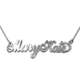 Personalized 925 Sterling Silver Two Capital Letters Name Necklaces