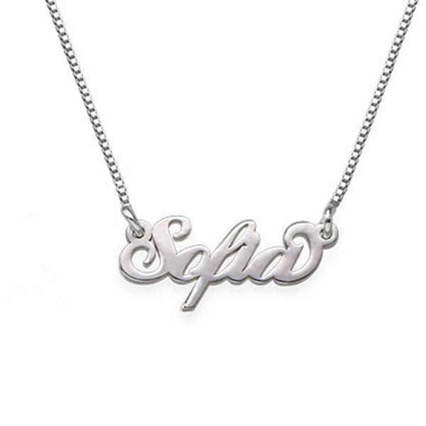 Personalized Name Necklace Adjustable 16”-20” - 925 Sterling Silver OEM And Customization