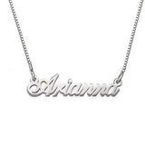 Personalized Tiny Classic Name Necklaces Adjustable Chain