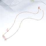 925 Sterling Silver Scorpio Rose Gold Plated Necklace For Girls