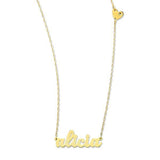 Classic 925 Sterling Silver Name Necklace With Heart