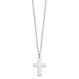 925 Sterling Silver Cross Necklace Adjustable 18 inchs