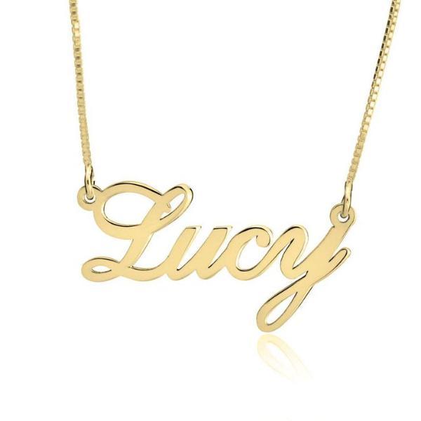 Personalized Classic Name Necklaces Adjustable Chain 16”-20"