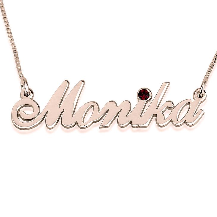 925 Sterling Silver Personalized  Classic Name Necklace Adjustable Chain 16”-20”