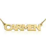 Personalized Capital Letters Names Necklace Adjustable Chain 16”-20"