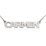 Personalized Capital Letters Names Necklace Adjustable Chain 16”-20"