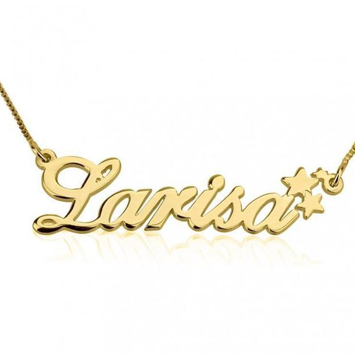 Personalized Classic Name Necklace with Symbol Adjustable Chain 16”-20"
