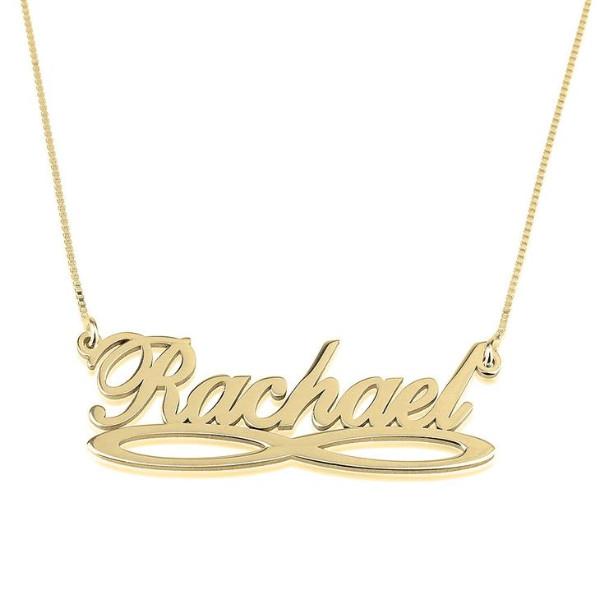 Personalized Infinity Underline Name Necklace Adjustable Chain 16”-20"