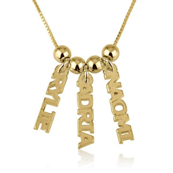 Personalized Dangling Name Necklace 18"