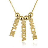 Personalized Dangling Name Necklace 18"