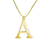 925 Sterling Silver Personalized Initial Necklace Adjustable 16”-20” - 925 Sterling Silver OEM And Customization
