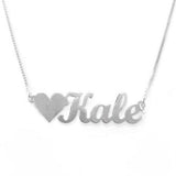 925 Sterling Silver Personalized Love Kale Necklace Adjustable 16”-20” - 925 Sterling Silver OEM And Customization