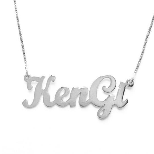 925 Sterling Silver Personalized Friendship Necklace Adjustable 16”-20” - 925 Sterling Silver OEM And Customization