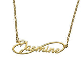 925 Sterling Silver Personalized Infinity Name Necklace Adjustable 16”-20” - 925 Sterling Silver OEM And Customization