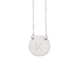 925 Sterling Silver Personalized Large Initial Necklace Adjustable 16”-20” - 925 Sterling Silver OEM And Customization