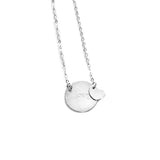 925 Sterling Silver Personalized Double Shape Name Necklace Adjustable 16”-20” - 925 Sterling Silver OEM And Customization