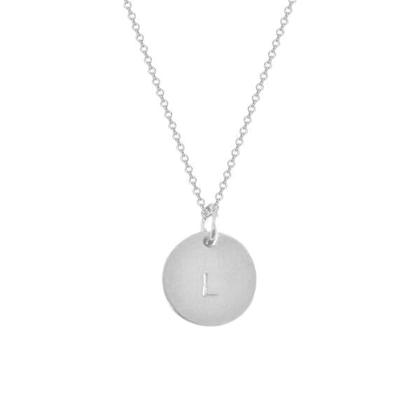 925 Sterling Silver Personalized Classic Disc Necklace Adjustable 16-20" - 925 Sterling Silver OEM And Customization