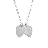 925 Sterling Silver Personalized Double Lotus Petal Charm Necklace Adjustable 16”-20” - 925 Sterling Silver OEM And Customization