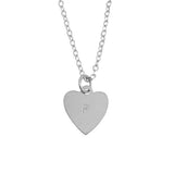 925 Sterling Silver Personalized Heart Initial Necklace Adjustable 16”-20” - 925 Sterling Silver OEM And Customization