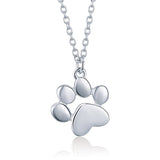  Silver Pet's Footprint Necklace