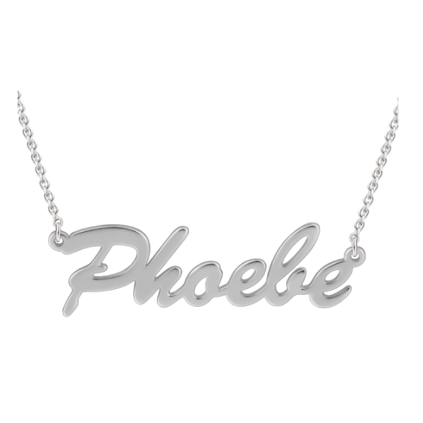 "Phoele" Personalized Classic Name Necklace Adjustable