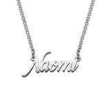 925 Sterling Silver/Copper Personalized Tiny Name Necklace Adjustable 16”-20”