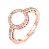 Silver Rose Gold Plating Fashion Ring