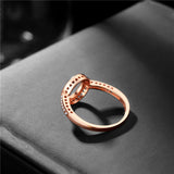925 Silver Rose Gold Plating Fashion Ring for girls
