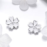 925 Sterling Silver  Daisy Flower Stud Earrings