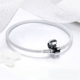 S925 Sterling Silver Bead Charms Bracelet Forever Love Bracelets
