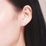 S925 Sterling Silver Freshwater Pearl Stud Earrings