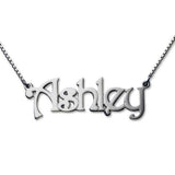 925 Sterling Silver Personalized Name Necklaces Adjustable Chain 16”-20” - 925 Sterling Silver OEM And Customization