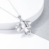 925 Sterling Silver Cute Elephant Pendant Chain Animal Necklace For Women Jewelry Gifts