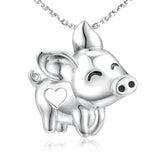Cute Flying Pig Pendant Chain Necklace