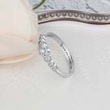 Wedding Accessorise Personalized Gift Engraved Name 925 Sterling Silver Rings For Women Anniversary Jewelry