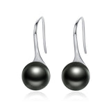 Black Pearl Drop Earrings 