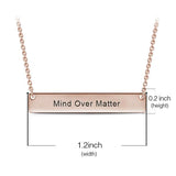 I'll Love You Forever - Personalized Bar Necklace Adjustable Chain 16”-20”