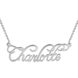 "Charlotte" Style 14K Personalized Name Necklace Adjustable 16”-20”