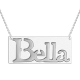 Relief Carving Name Necklace