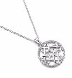 925 Sterling Silver Celtics Knot Design Pendant Girl Necklace Charm & 18inch Silver Chian for Women Fashion Fine Jewelry