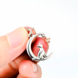 Animal Fox Necklace Wholesale 925 Sterling Silver For Gifts To Friends