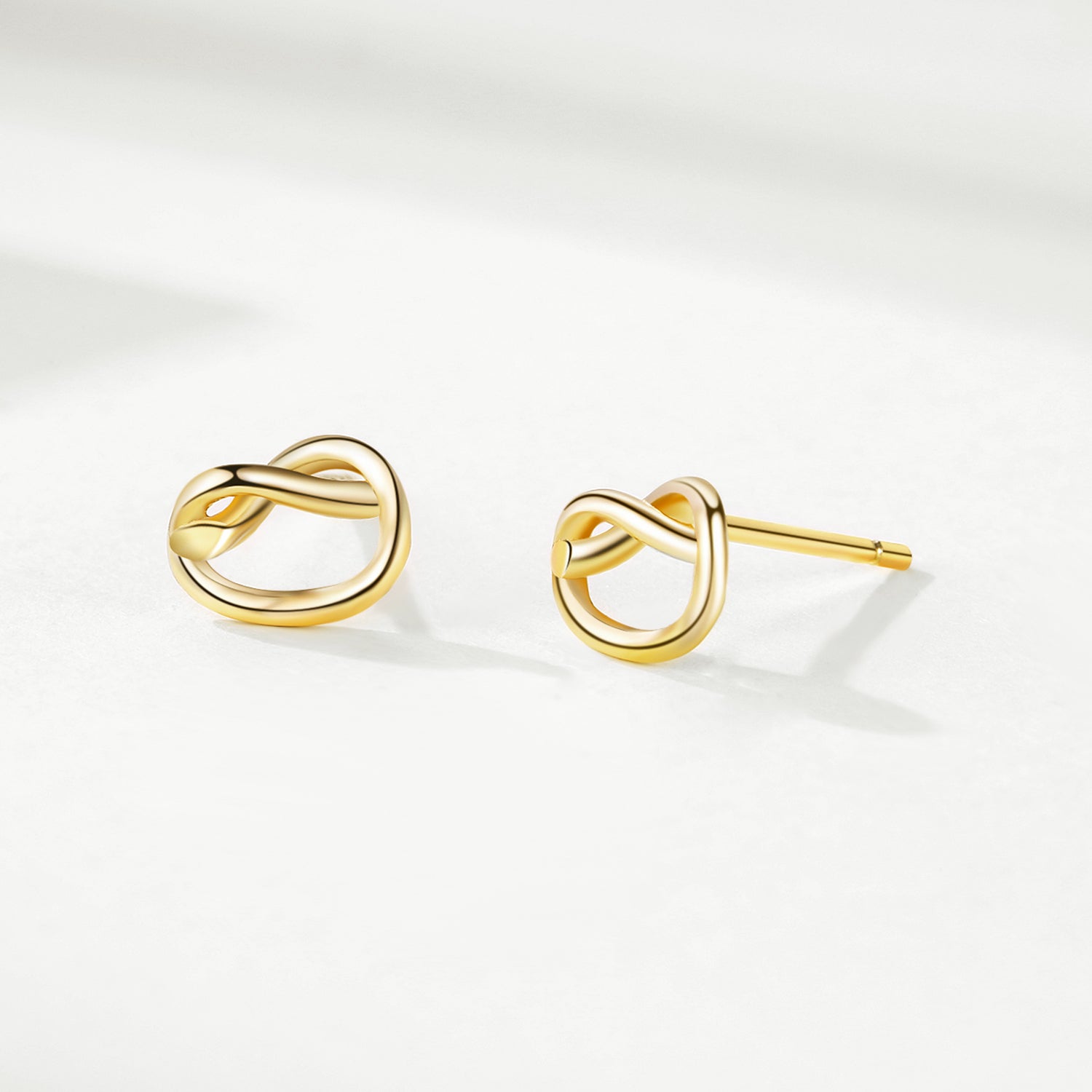 Women Wedding Wholesale Small Heart Loving Fine Earrings Gold Color Designs