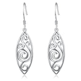 drop flower earrings wholesale silver women fashion jewelry