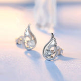 S925 Sterling Silver Personality Version Of The Creative Flame Wing Earrings Jewelry Cross-Border Exclusive