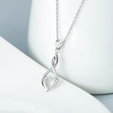 Cubic Zirconia Necklace Wholesale 925 Sterling Silver Jewelry For Woman
