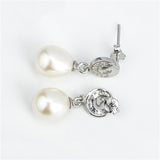 New arrival pearl earrings mounting designs from factory directly