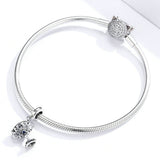 925 Sterling Silver Vintage Championship Trophy Charm Fit DIY Bracelet Precious Jewelry For Women